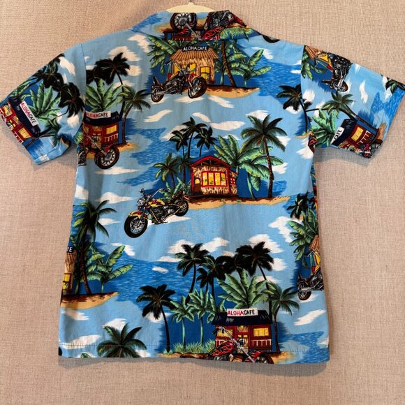 Aloha Republic Made In Hawaii Kids Button Up Collared Short Sleeve Shirt Size 4T - Picture 5 of 7